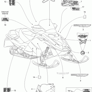 Abtibild 2005 MX Z 600 HO Trail Adrenaline X nr.19
