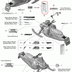Abtibild avertizare securitate Ski Doo nr.10