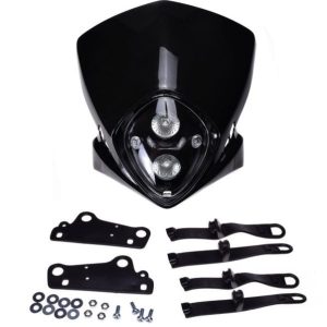 Carena cu far halogen vertical si prinderi moto