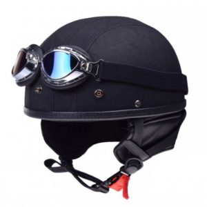 Casca moto Brain Cap cu ochelari