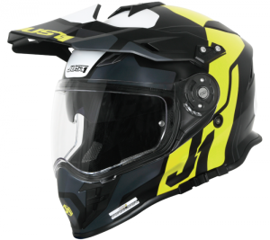 Casca moto atv JUST1 J34 Pro Tour, culoare negru galben, marime M(57-58cm), Just1