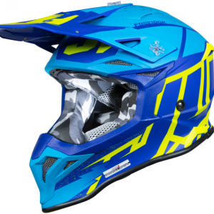 Casca moto atv JUST1 J39 Poseidon, culoare albastru galben, marime M, Just1 – ofertă, preț și specificații