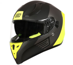 Casca moto integrala, Origine Layer, culoare galben fluo negru mat, marime XL 61 cm, Origine