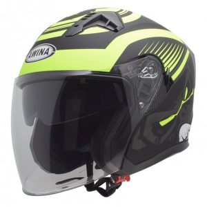 Casca moto semi-integrala Jk528, culoare negru galben mat, marime M, Awina – ofertă, preț și specificații