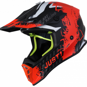 Casca motocross atv Just1 Mask, culoare portocaliu fluorescent negru mat, marime S, Just1 – ofertă, preț și specificații