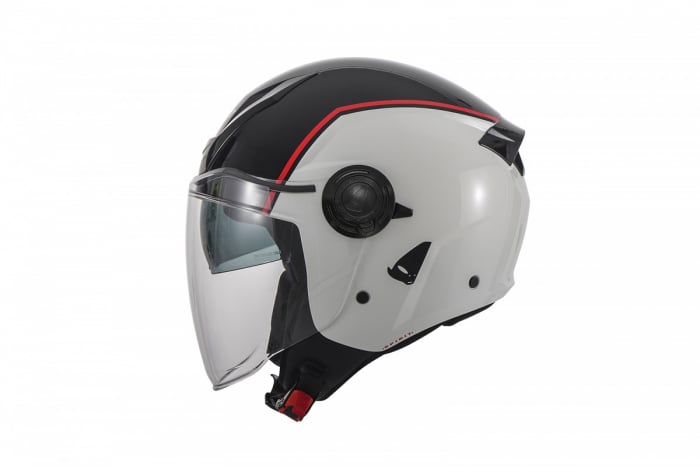 Casca semi-integrala Ufo Spirit Urban Jet, culoare alb negru, marime XL, UFO – ofertă, preț și specificații