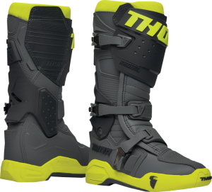 Cizme Atv Cross Thor Radial, culoare gri galben fluo, marime 51, Thor