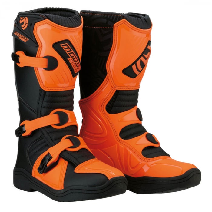 Cizme Cross ATV copii Moose Racing M1.3 culoare negru portocaliu marime 32