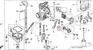 Clema fixare clapeta soc Honda