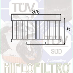 Filtru Ulei HF144 Hiflofiltro Yamaha 1L9-13440-91 1L9-13441-11