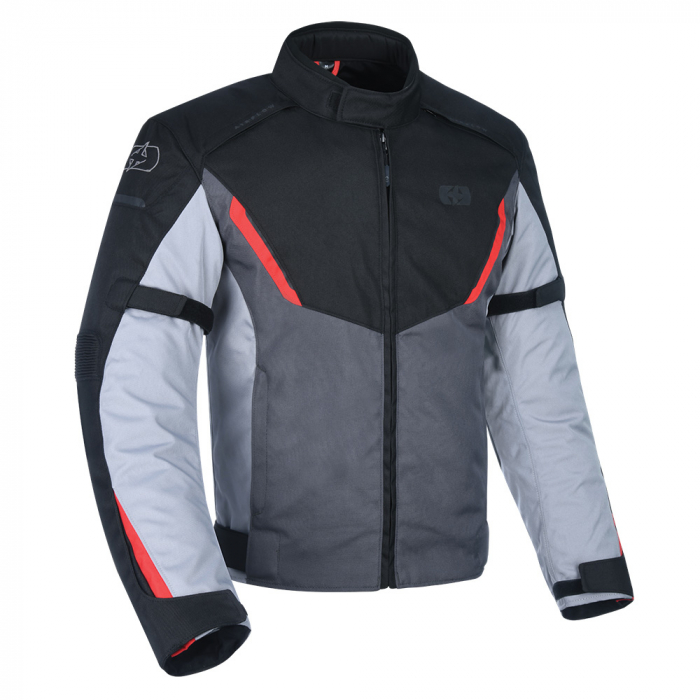 Geaca textila Oxford Delta 1.0, negru gri rosu, S, Oxford – ofertă, preț și specificații