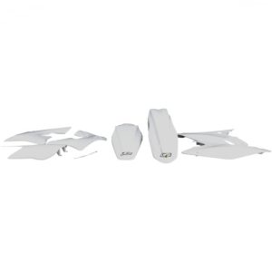 Kit plastice albe Kawasaki KX F 250 2009, KX F 250 2012, UFO