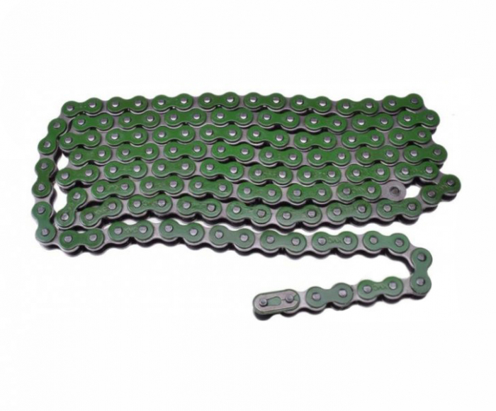 Lant transmisie moto atv Kmc, pas 420h, 138 zale, culoare verde, KMC – ofertă, preț și specificații
