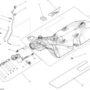 Laterala rezervor dreapta Ski-Doo