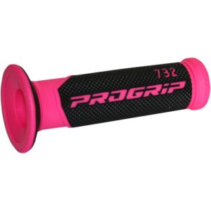 Mansoane Progrip 732- capat deschis; ghidon 22mm; L 125mm Culoare Negru Roz fosforescent, Progrip