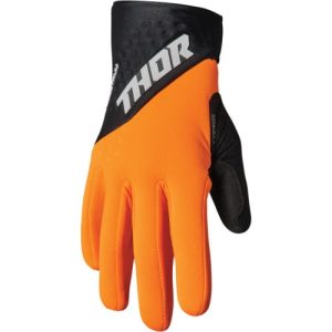 Manusi atv cross Thor Spectrum pentru vreme rece, culoare portocaliu negru, marime M, Thor – ofertă, preț și specificații