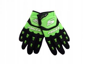 Manusi enduro atv cross Asix AS3 Senior, culoare verde lime, marime M, Asix