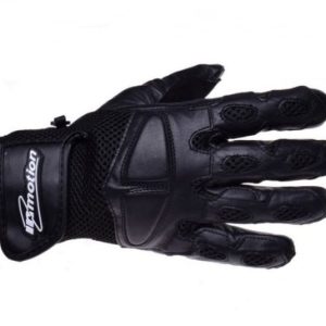 Manusi moto WM piele textil , culoare negru , marime M, InMotion – ofertă, preț și specificații
