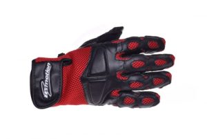 Manusi moto WM piele textil, culoare negru rosu, marime XL, InMotion