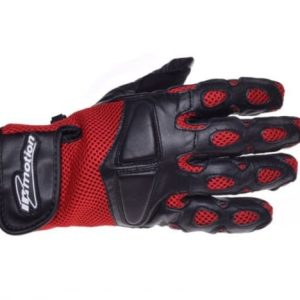 Manusi moto WM piele textil, culoare negru rosu, marime XL, InMotion – ofertă, preț și specificații