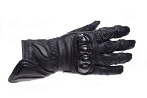 Manusi moto piele lungi dame, Kevlar, culoare negru, marime M, InMotion