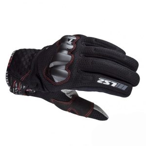 Manusi moto textil LS2 Chaki Man, culoare negru rosu, marime M, LS2 – ofertă, preț și specificații
