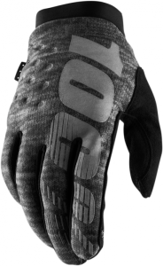 Manusi motocross 100% BRISKER culoare gri marime L, 100%