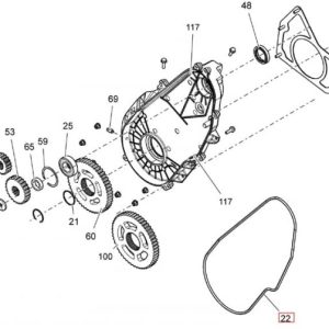 O-ring capac transmisie Ski Doo Summit 800 2008-2013 poza nr.22