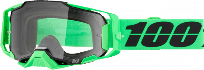 Ochelari cross atv 100% Armega Anza 2, lentila clara, culoare rama verde, 100% – ofertă, preț și specificații