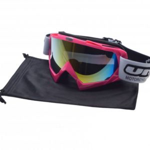 Ochelari motocross atv enduro Unit, culoare rama roz, lentila fumurie curcubeu, Unit – ofertă, preț și specificații