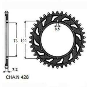 Pinion spate Yamaha YZF125R