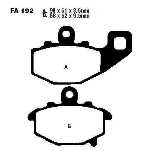 Placute de frana FA192