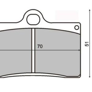 Placute frana Cagiva Mito 125 92- 05