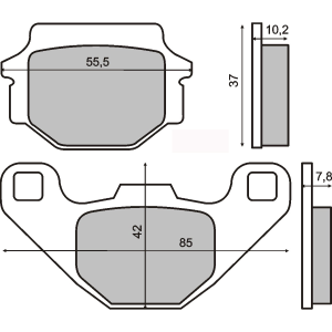 Placute frana Kawasaki ZX 7R Ninja 750  89- 95