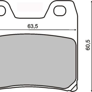 Placute frana (Kevlar) Yamaha FZR 1000  01- 05
