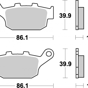 Placute frana MCB585