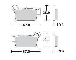 Placute frana MCB739SI