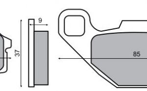 Placute frana  Malaguti F10