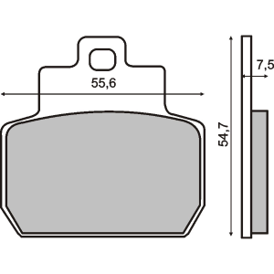 Placute frana Piaggio X8 MP3 125-250  04- 07  Beverley 400-500  05- 09