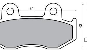 Placute frana Suzuki Burgman 250-450