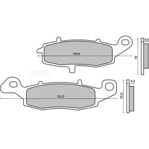 Placute frana Suzuki GS 500  96- 05  GSF 600 Bandit  00- 04