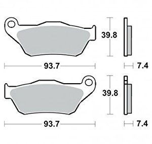 Placute frana TRW Lucas MCB786