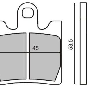 Placute frana fata Suzuki Burgman 250  98  99