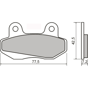 Placute frana sinter Honda NSR 80R fata