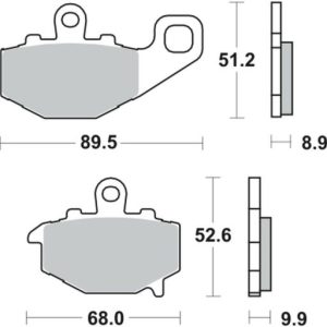 Placute frana sinter TRW MCB662SH