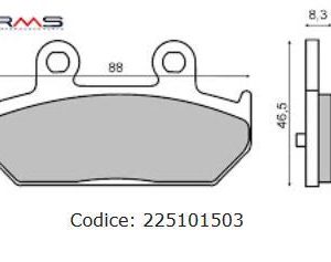 Placute frana spate (Sinter) Suzuki AN 400 Burgman  07- 12