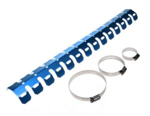 Protectie toba universala motocros enduro + coliere, culoare albastru, WMX