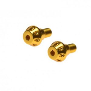 Set 2 capeti ghidon moto rotunzi, Yamaha filet M16X1.5, culoare auriu, WMX – ofertă, preț și specificații