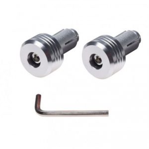 Set 2 capeti ghidon moto rotunzi, culoare argintiu, diametru 17,7 mm, WMX – ofertă, preț și specificații