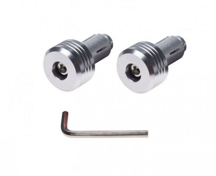 Set 2 capeti ghidon moto rotunzi Set 2 capeti ghidon moto rotunzi, culoare argintiu, diametru 17,7 mm, WMX – ofertă, preț și specificații